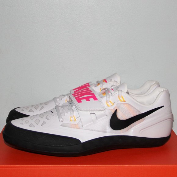 Nike Zoom Rotational 6 Throw Shoes Mens 15 White Pink Track & Field - Picture 2 of 8